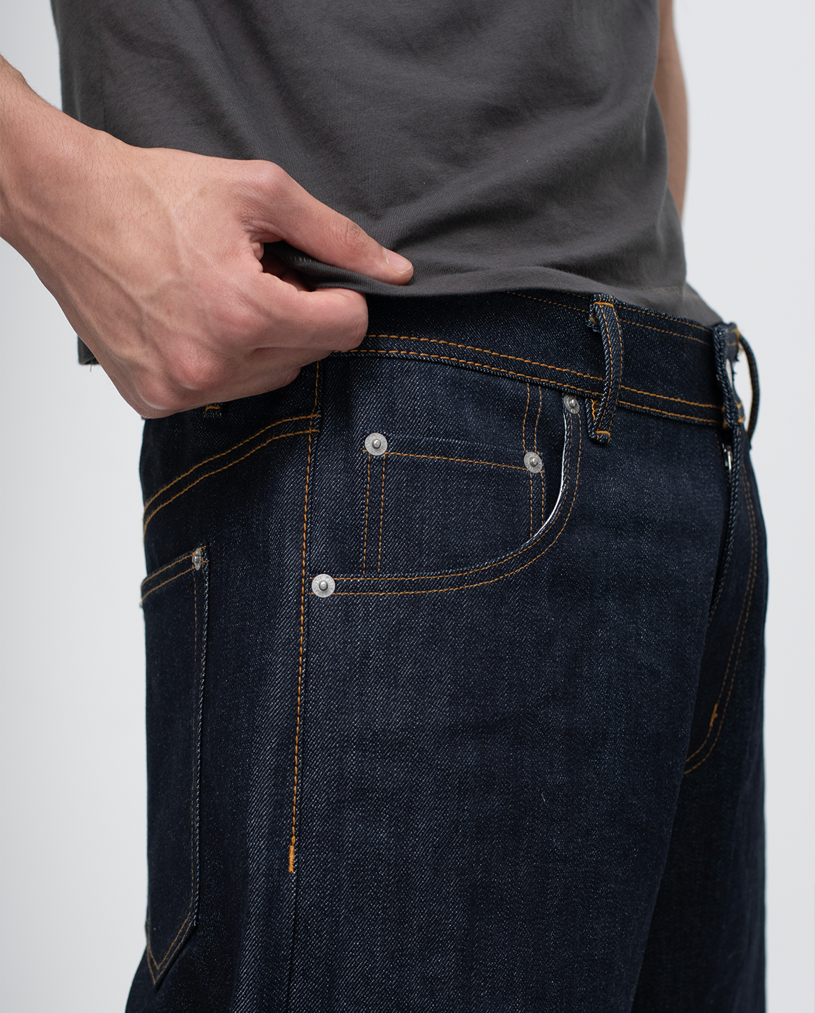 OKAYAMA RAW SELVEDGE BAGGY JEANS